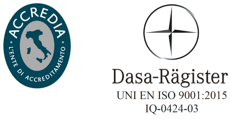 Logo certificazione Dasa-Register e Accredia